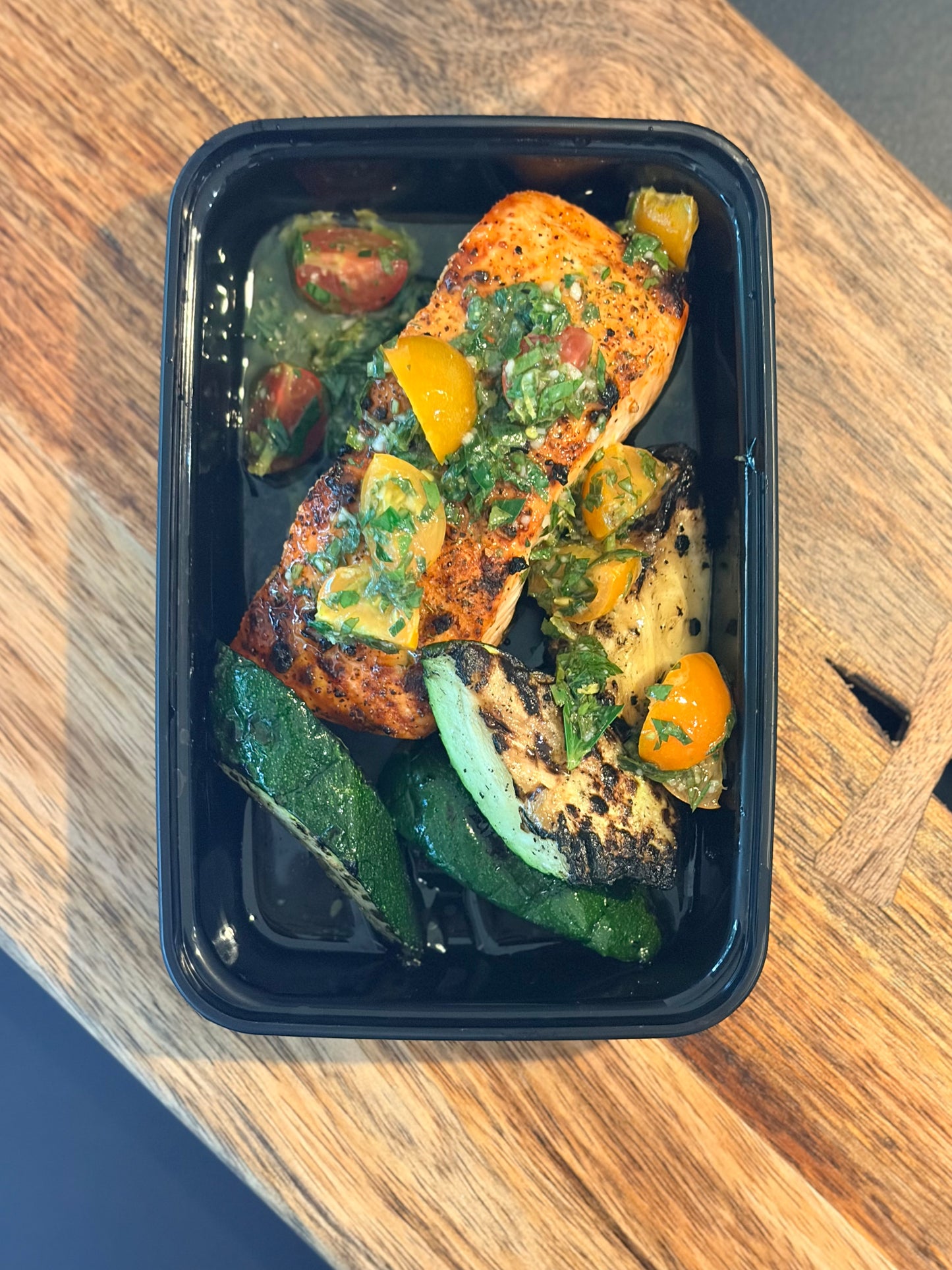 Roasted Salmon & Grilled Zucchini