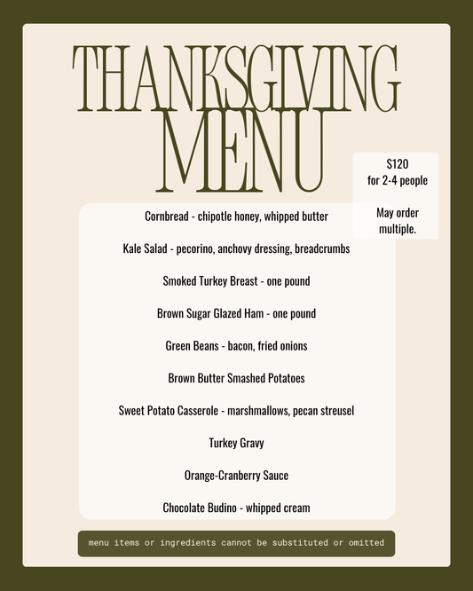 Thanksgiving Meal Pre-Order