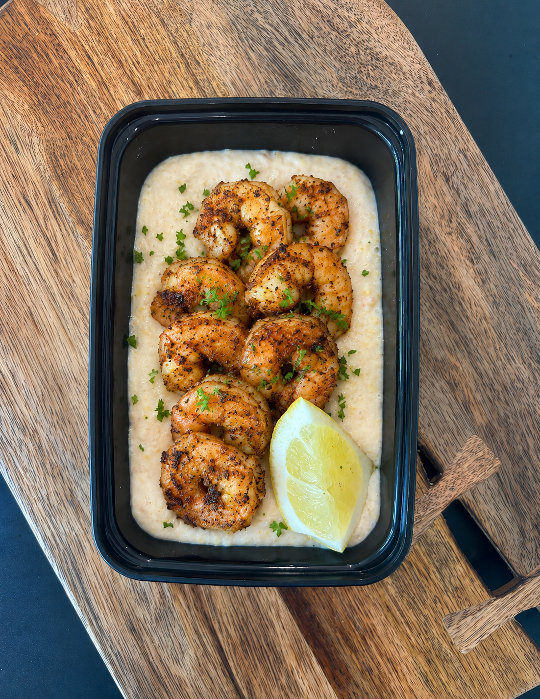 BBQ Shrimp and Pimento Cheese Grits