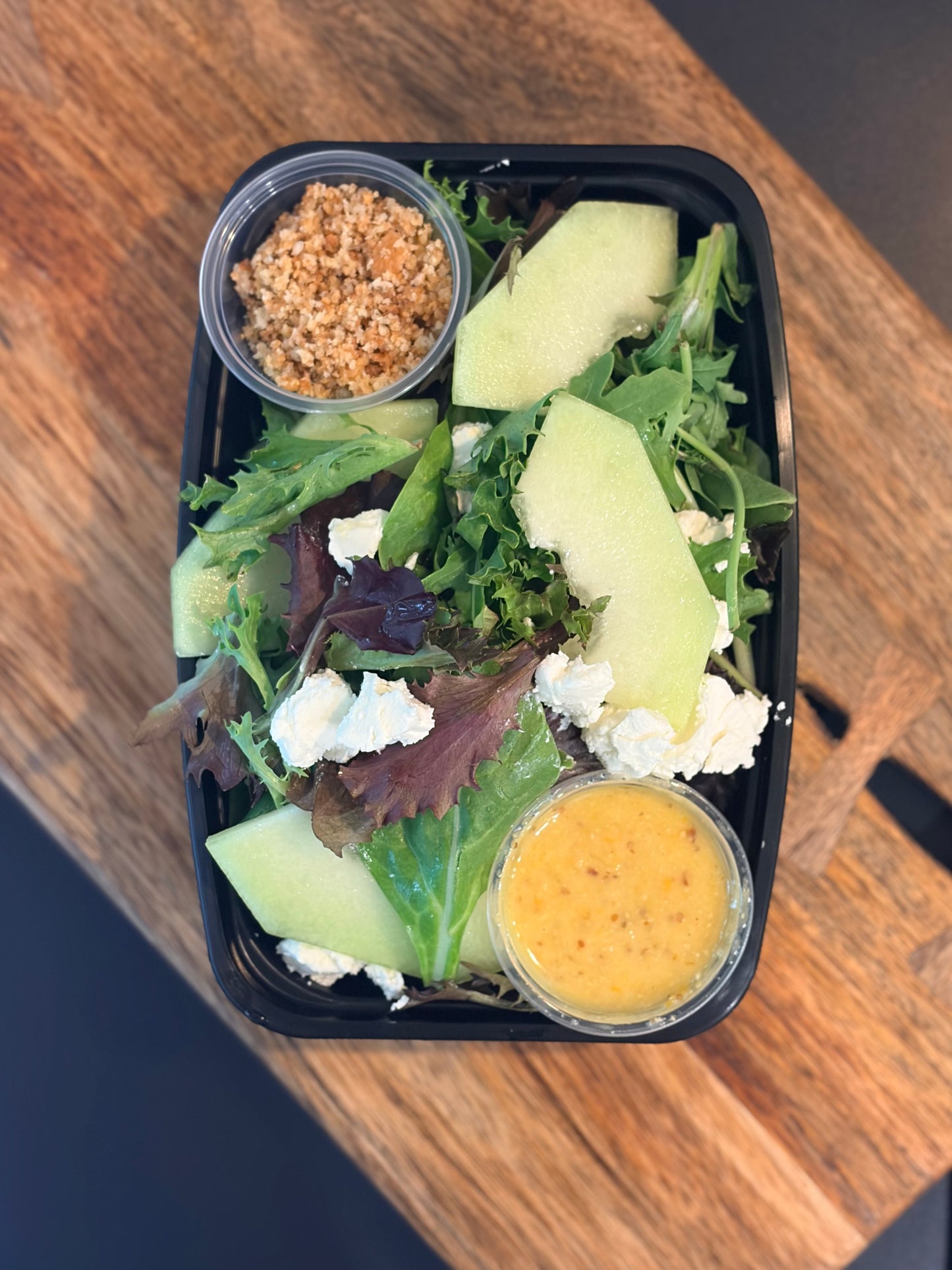 Summer Melon Mixed Greens Salad