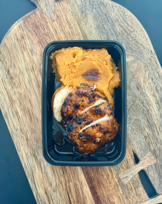 Maple Glazed Chicken & Sweet Potato Mash