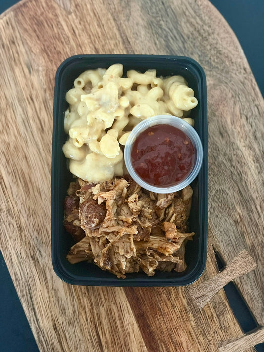 Pulled Pork & White Cheddar Mac
